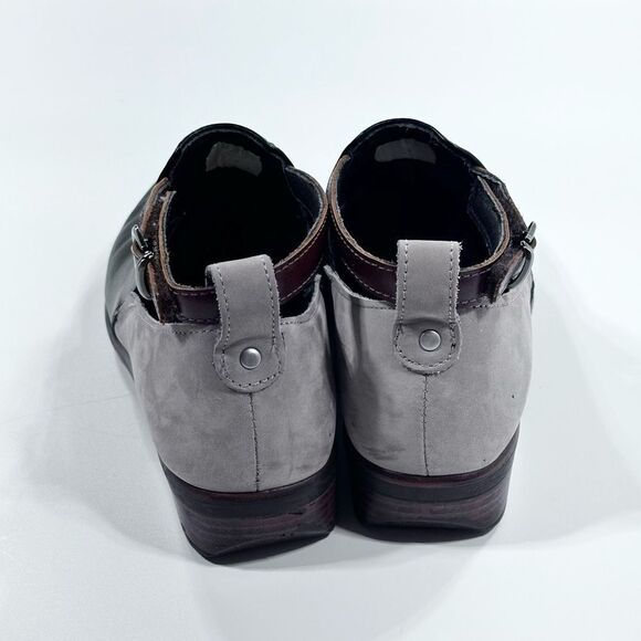 NOAT kamsin black and tan low heel bootie 37 - Picture 3 of 11